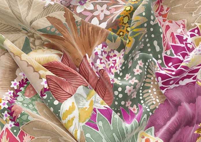 Kolkata Velvet, Summer Haze - Motorised Roman Blind - Image 4